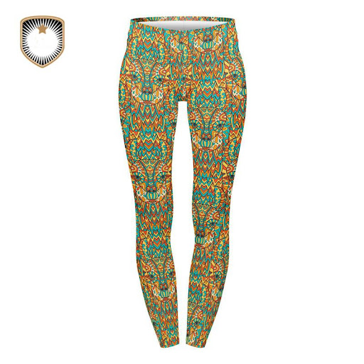 Title 3, Alpaca Llama Series Printed Nine-Point Leggings...