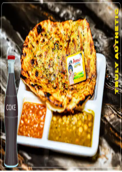 Aloo Kulcha With Coke Can