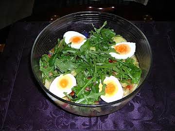 My potato salad with eggs and spring onion