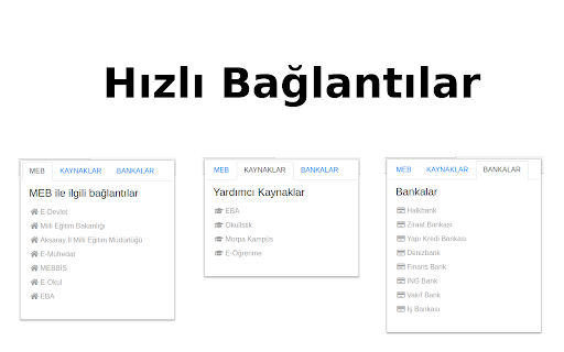 Önemli Bağlantılar