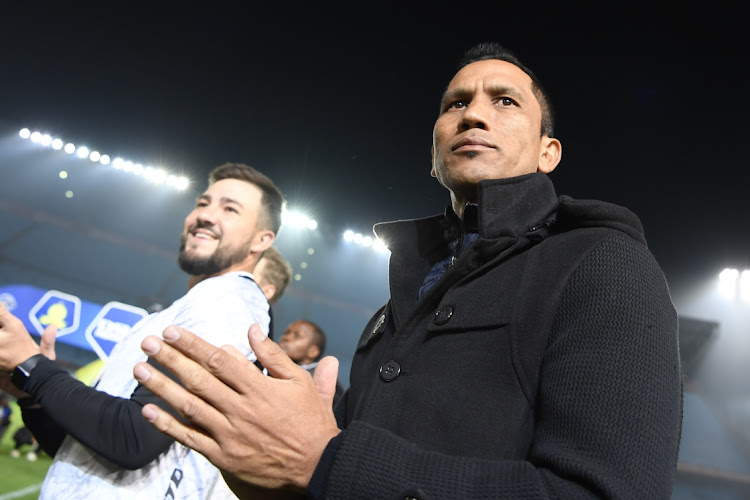 Fadlu Davids during the DStv Premiership match between Mamelodi Sundowns and Maritzburg United at Loftus Versfeld Stadium on May 16, 2023 in Pretoria, South Africa.