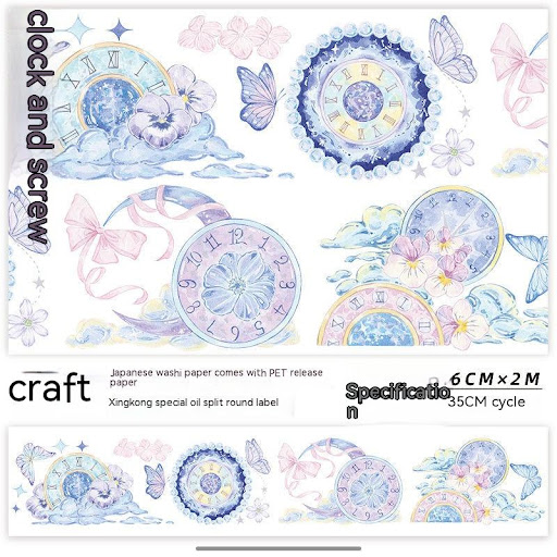 Title 2, Glossy Sticker Hand Account Flowers and Paper A...