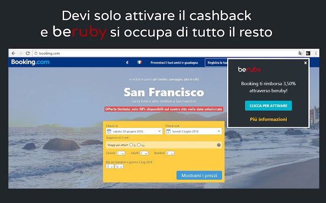 Cashback beruby Italia