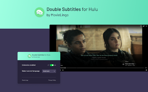 Double Subtitles for Hulu by MovieLingo