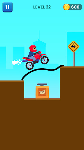 Screenshot Draw Road Game : Bridge Puzzle