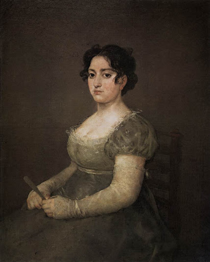 Portrait de femme à l'évantail GOYA