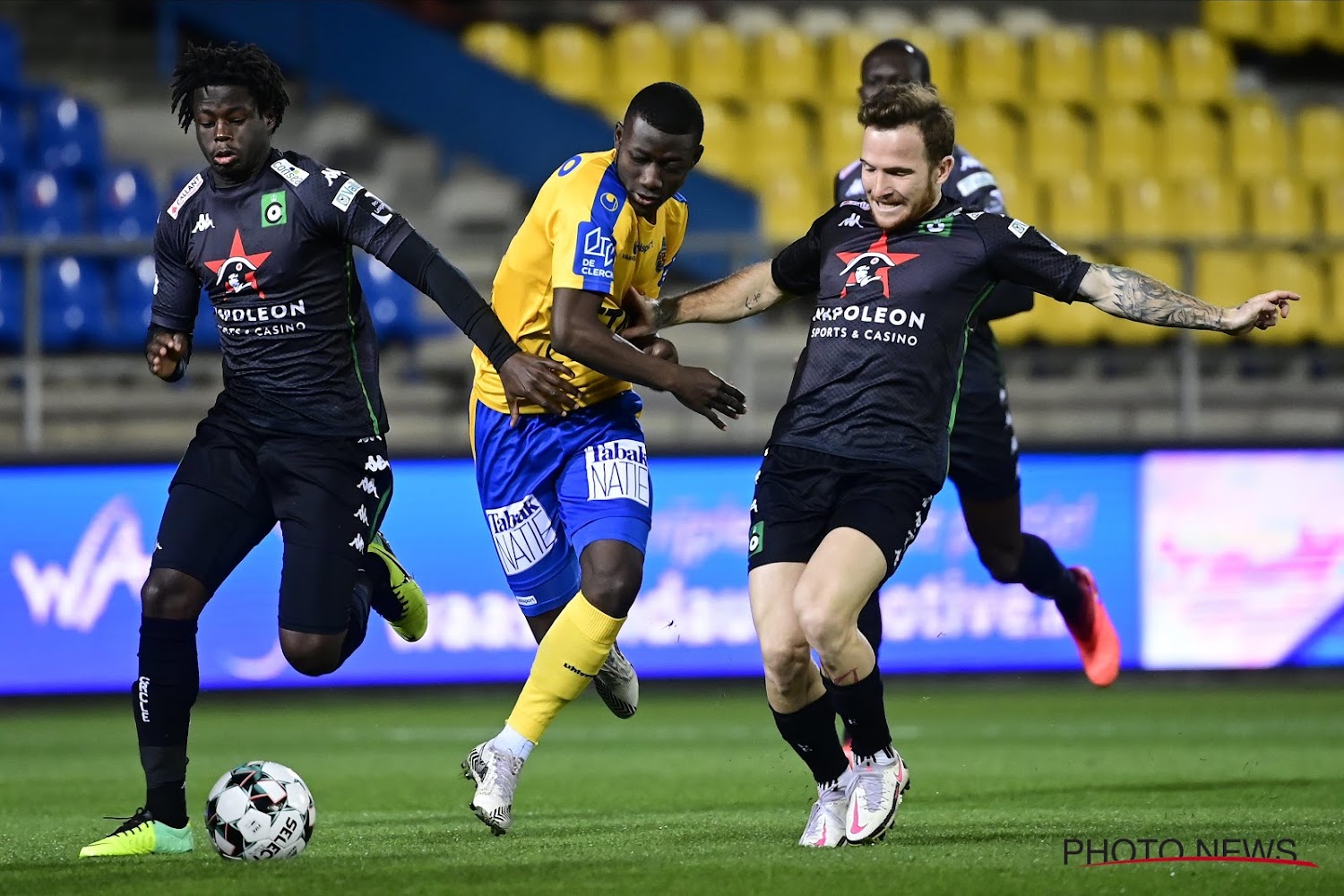 Waasland-Beveren's head coach Nicky Hayen pictured during the