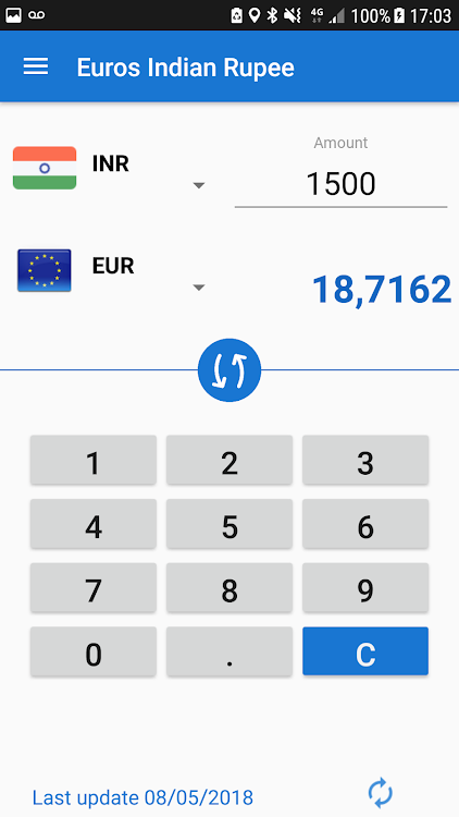 Euro To Indian Rupee Eur To Inr Converter Android Apps Appagg - 