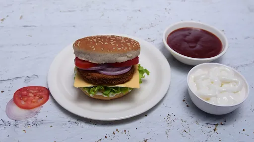 Desi Chicken Cheese Burger