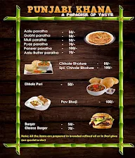 Punjabi Khana menu 1