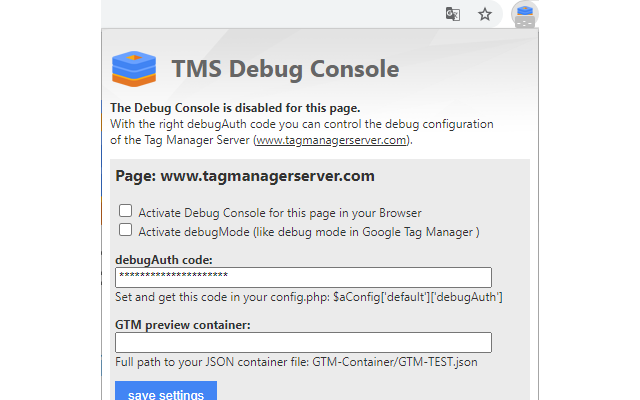 Tag Manager Server Debug Console Preview image 2