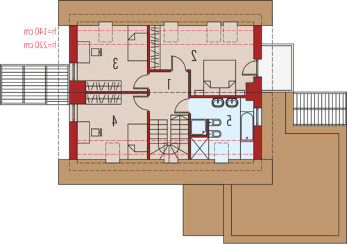 Tobiasz II G2 MULTI-COMFORT - Rzut poddasza