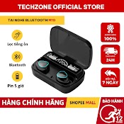 Tai Nghe Bluetooth M10 Không Dây Bass Mạnh Tws V5.1 1500Mah Nút Chạm Cảm Ứng Âm Thanh Hifi - Techzone Mall