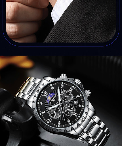 Title 6, Mens Mechanical Full-automatic Waterproof Adva...