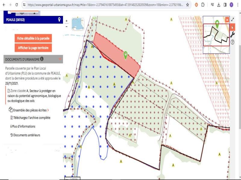 Vente terrain  2846 m² à Péaule (56130), 8 000 €