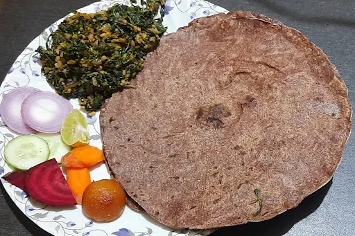 Methi Bhaji And 2 Nachni Bhakri