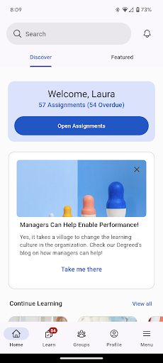 Screenshot Degreed - Daily Learning Habit