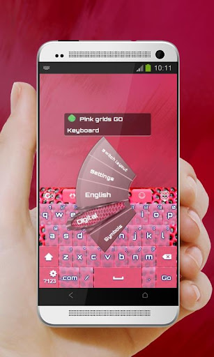 免費下載個人化APP|Pink grids GO Keyboard app開箱文|APP開箱王