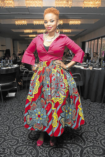 OVER THE TOP: Zoleka Mandela Picture: Tshepo Kekana