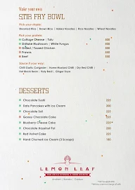 Lemon Leaf menu 2