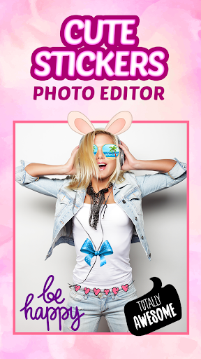 Cute Photo Stickers  Selfie Camera for Girls - v1.0