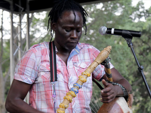 Renowned Kenyan musician Makadem on stage./FILE