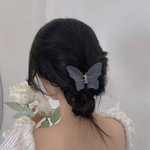 Title 6, Jelly-colored elegant hairpins on the back of t...