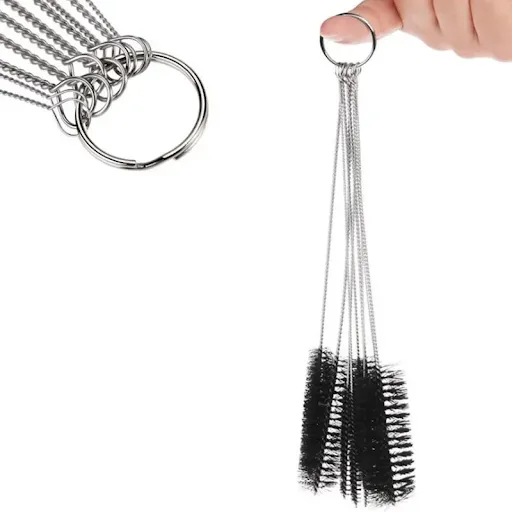 10pcs/set Aquarium Tube Pipe Cleaning Brush Stainless Steel Water Filter Air Tube Flexible Single End Hose Aquarium Acce