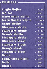 Nostalgia Cafe menu 2