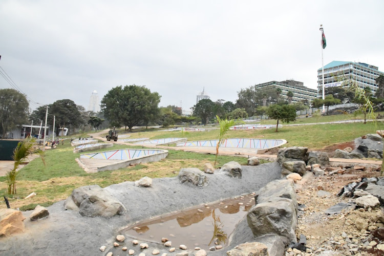 The renovated Uhuru Park