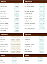 Graduate Paratha Wala menu 1