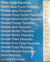 Parantha King menu 2