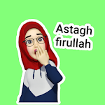 Cover Image of Download Stiker WA Hijab Muslim Cantik Islami WAStickerApps 1.4 APK