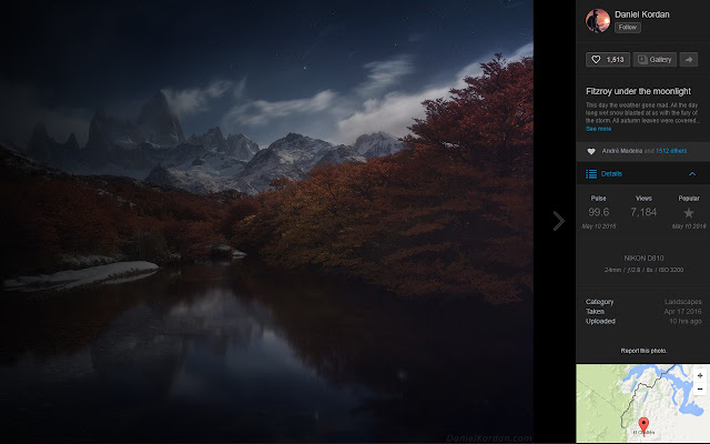 500px.com Dark Theme