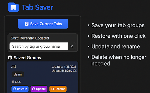 Tab Saver