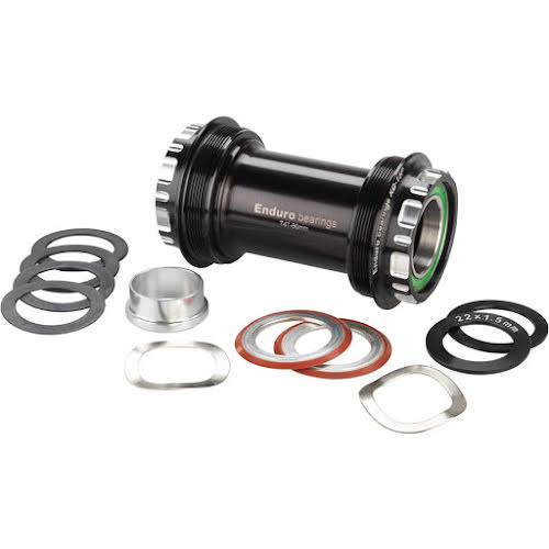 Enduro T47 Bottom Bracket: XD-15 Pro Ceramic Bearings 24mm, Black