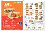 Subway menu 4