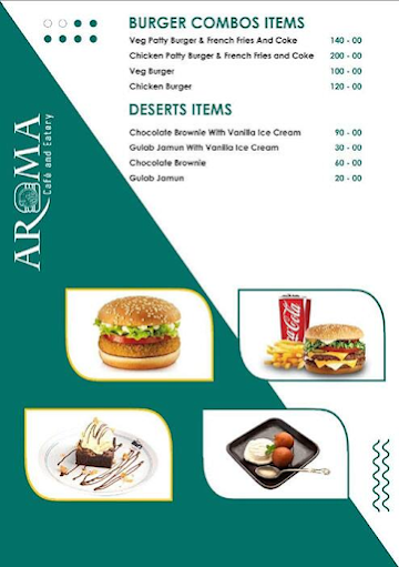 Aroma Cafe And Eatery menu 