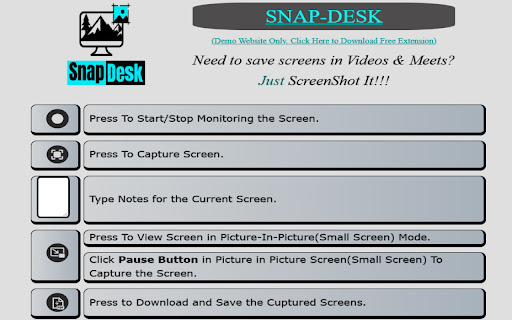 Snap-Desk: Capture ScreenShots as PDF Notes