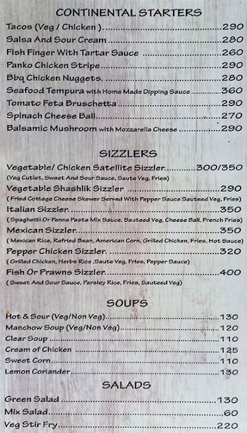 Hotel Maratha Family Restaurant & Bar menu 