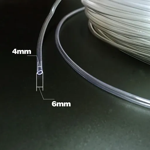 4*6mm Aquarium Tube Reinforced Transparent Aquarium Oxygen Pump Hose Air Bubble Stone Fish Tanks Pond Pump Tube accessor