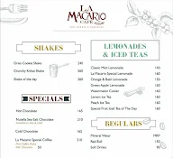 La Macario Cafe menu 2