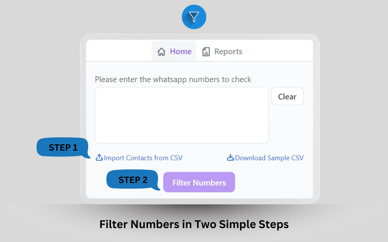 WA Filter: Check & Verify WhatsApp Numbers