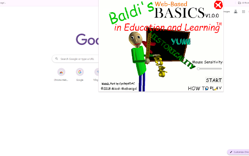 Baldis Basics débloqué