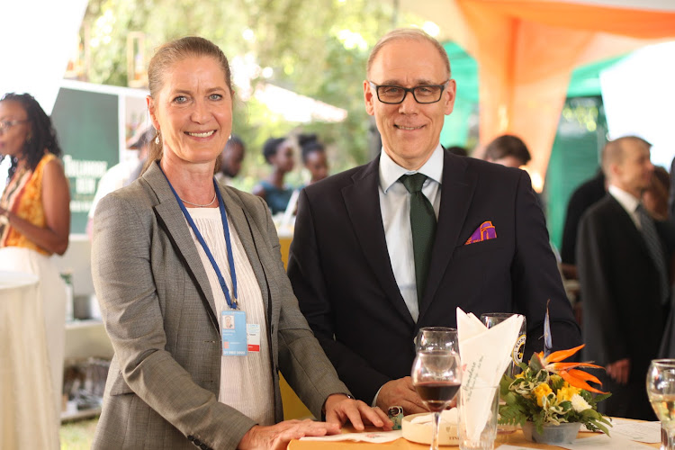 Embassy of the Federal Republic of Germany ambassador Annett Gunther with dep head of mission Michael Derus