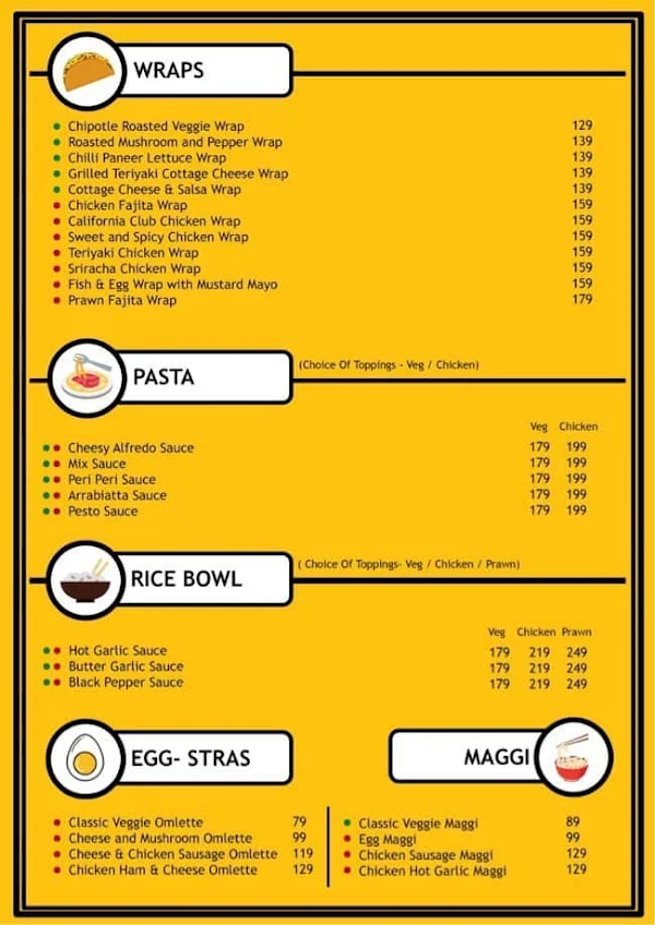 Dogs & Wiches menu 