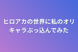 ヒロアカの世界に私のオリキャラぶっ込んでみた