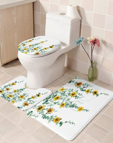Cortina de ducha con estampado de p - 1