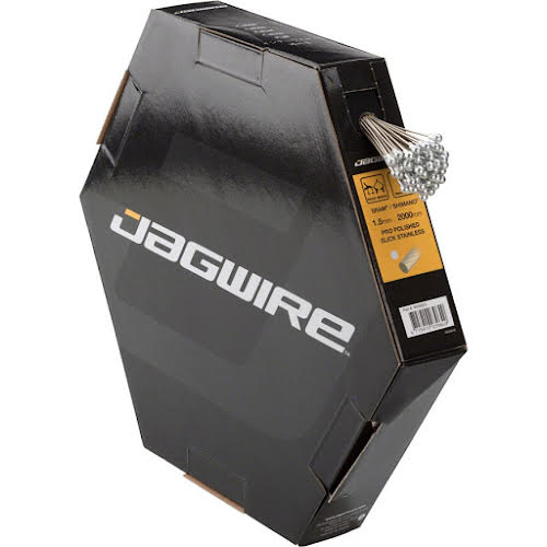 Jagwire Pro Brake Cable 1.5x2000mm Pro Polished Stainless SRAM/Shimano Road, Box of 50