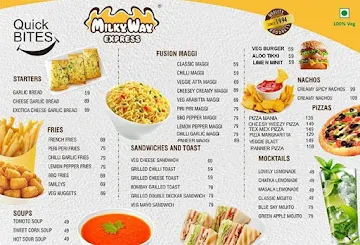 Milky Way menu 